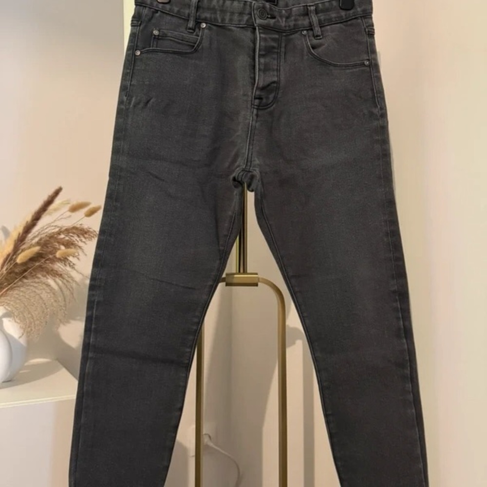 Pull&Bear Women's Charcoal High Rise Jeans